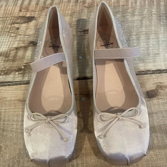 Jeffrey Campbell x FP x Understated Leather Stars Align Ballet Flats Size 8.5 - Picture 3 of 9